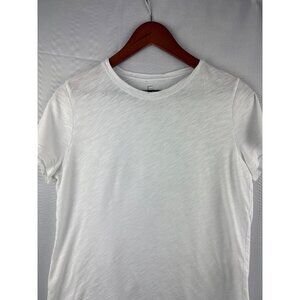 Felina Womens White Short Sleeve T-Shirt Medium